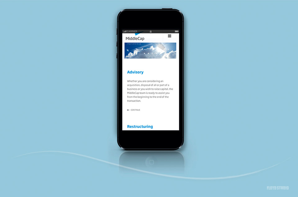 Responsive web - MiddleCap - Recoding and optimisation